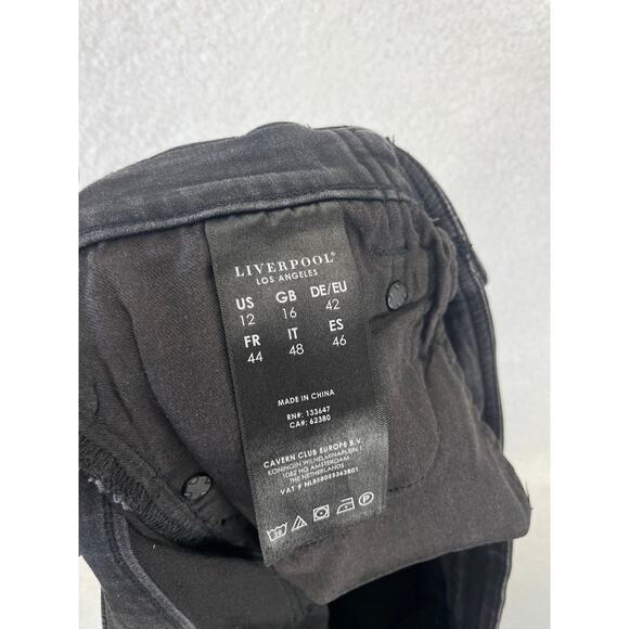 Liverpool Los Angeles The Skinny Jeans Women’s 12 Black‎ Stretch Denim Pants - Picture 8 of 8